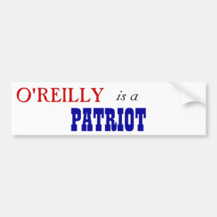 Bill O'Reilly Patriot Bumper Sticker