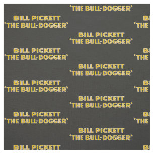 Bill Pickett Black Cowboy SteerWrestler Fabric 2