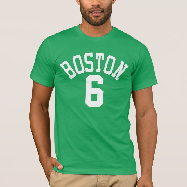 Bill Russell Boston Jersey Shirt Green (Front)