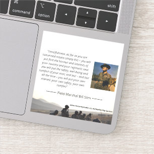 Bill Slim 'Unselfishness' Sticker