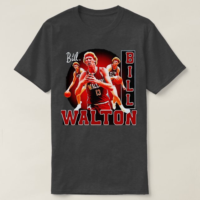 Bill Walton BasketballSignature Vintage Retro 80s  T-Shirt (Design Front)