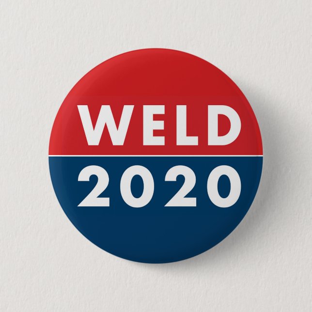 Bill Weld 2020 6 Cm Round Badge (Front)