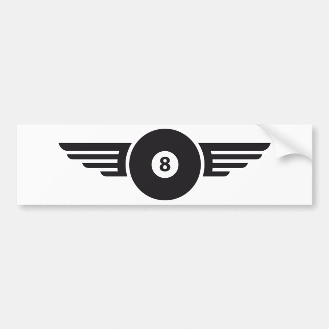 Billard 8 bumper sticker (Front)