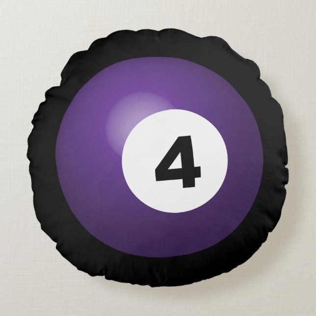 Billard Ball Throw Pillow (Front)