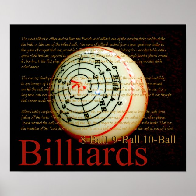 Billards Poster (Front)