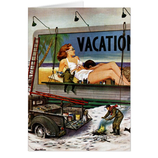 Billboard Painters in Winter by Stevan Dohanos (Front)