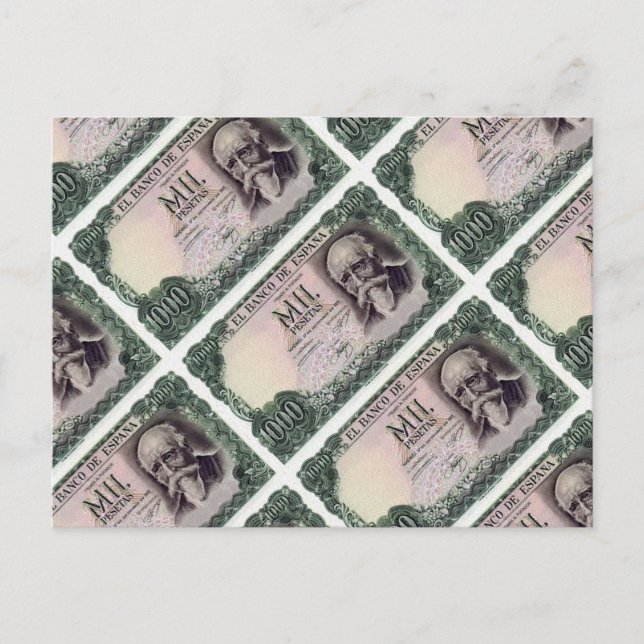 Billete 1.000 Ptas. Postcard (Front)