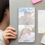 Billets-doux & Things to Do Custom Romantic Photo Magnetic Notepad<br><div class="desc">Personalise your post-its with two of your favourite photos and leave love letters and messages for your partner. The design is lettered with the title "billets-doux and things to do" in elegant handwritten script and whimsical typography. The photo template is set up for you add your pictures and you can...</div>