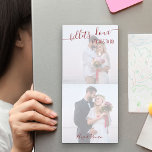 Billets-doux & Things to Do Custom Wedding Photo Magnetic Notepad<br><div class="desc">Personalise your post-its with two romantic photos and leave love letters and messages for your husband or wife. The design is lettered with the title "billets-doux and things to do" in elegant handwritten script and whimsical typography. The photo template is set up for you add your pictures and you can...</div>