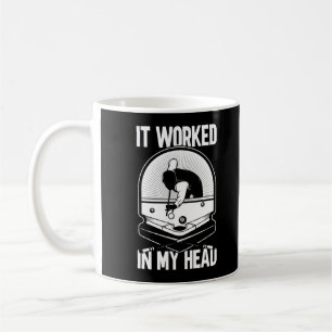 Billiard 8 Ball It Worked my Head Pool Player Coffee Mug