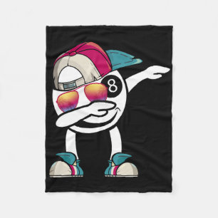 Billiard 8-ball Pool Billiard Ball Dabbing Dance - Fleece Blanket