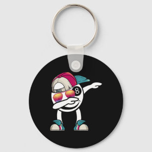 Billiard 8-ball Pool Billiard Ball Dabbing Dance - Key Ring