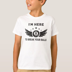 Billiard 8 Ball Snooker Billiards Funny Gift Idea T-Shirt