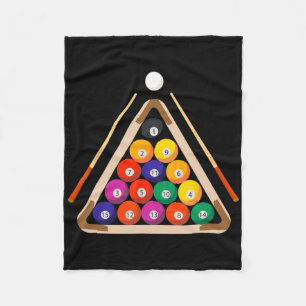 Billiard And Stick Billiards Pool Player Fleece Blanket