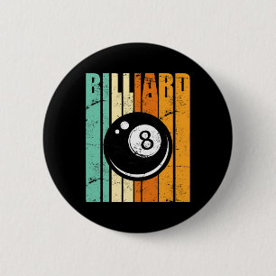 Billiard Ball Billiard Table Player 8-ball Billiar 6 Cm Round Badge