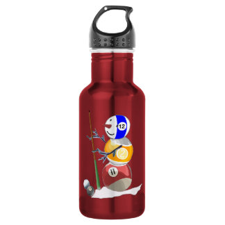Billiard Ball Snowman 532 Ml Water Bottle