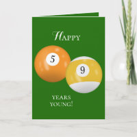 Billiard Balls 59th birthday