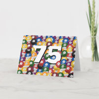 Billiard Balls For 75th Birthday