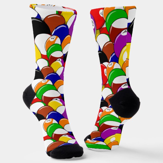 Billiard Balls Socks (Angled)