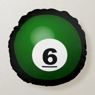 Billiard Balls Throw Pillow