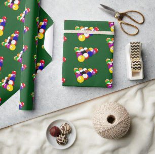 Billiard Balls Wrapping Paper