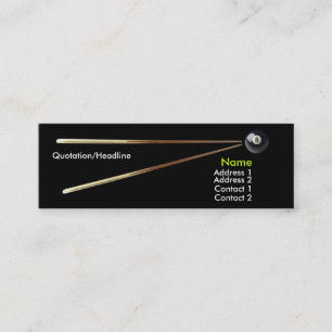 Billiard Business Card