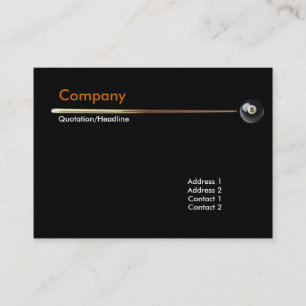 Billiard Business Card