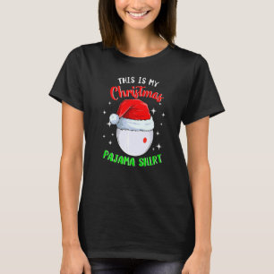 Billiard Cue Ball This Is My Christmas Pajama T-Shirt