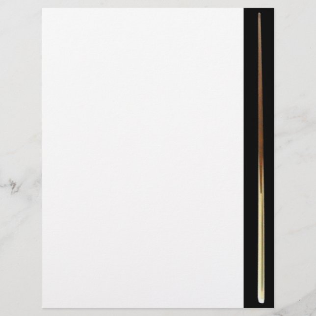 Billiard Cue Flyer (Front)