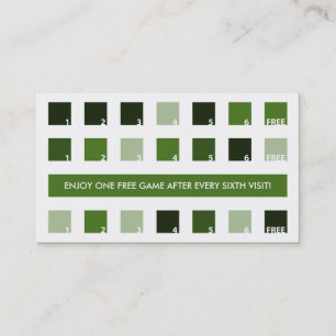BILLIARD customer appreciation (mod squares) Loyalty Card