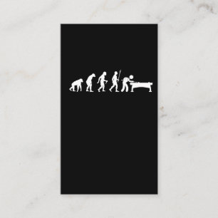 Billiard Evolution Hobby Athlete Sport Humor Business Card