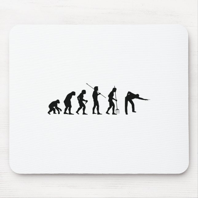 Billiard Evolution Snooker Pool Chalk Billiard Pla Mouse Pad (Front)