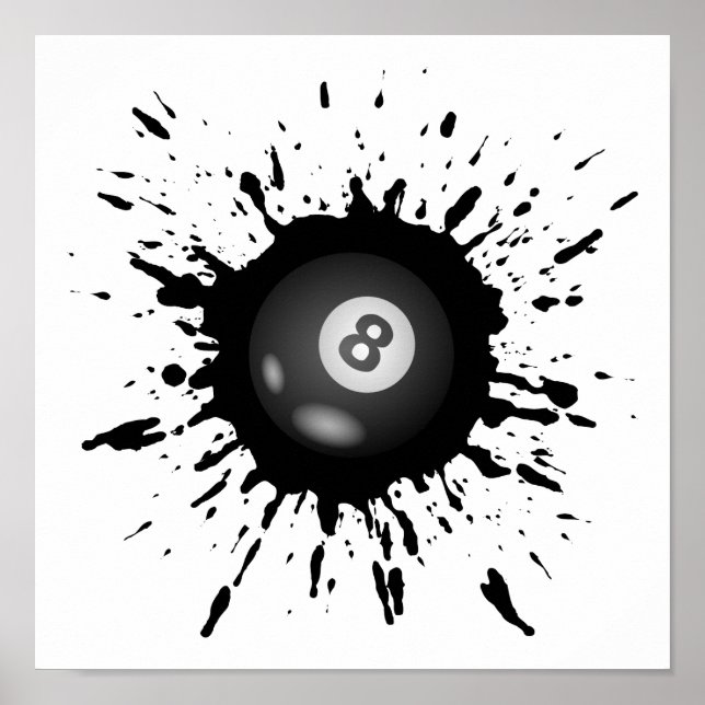 Billiard Explosion Poster (Front)