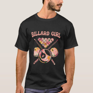 Billiard Girl - Billard Player 8-Ball Pool Snooker T-Shirt