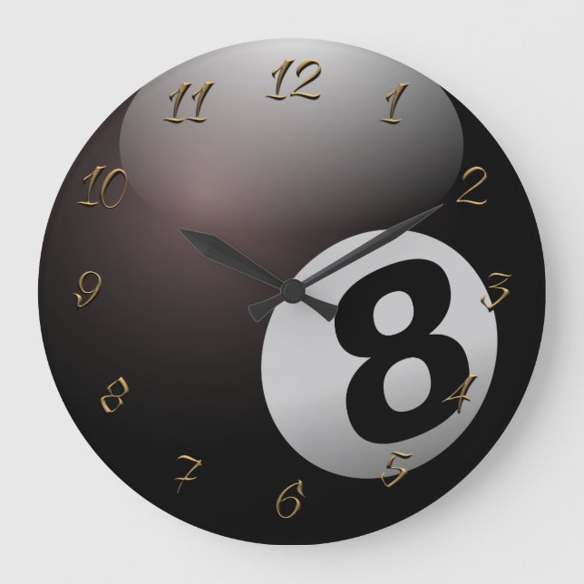 Billiard hall large clock (Front)