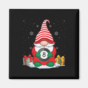 Billiard Ll Christmas Gnomes Cute Billiard Ll Love Magnet