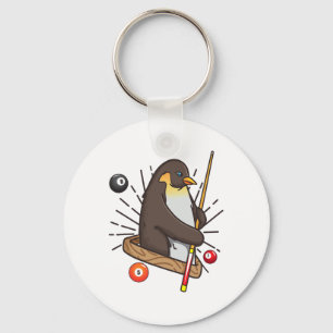 Billiard Penguin Hustler Pool Shirts Girls' Snooke Key Ring