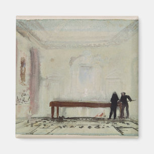 Billiard players at Petworth House, 1830 Magnet