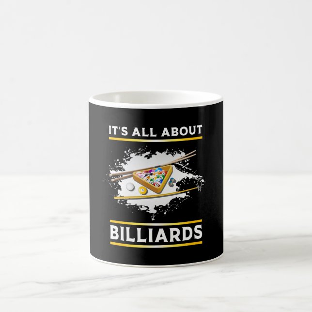 Billiard Pool Billiards Snooker 8 Ball Funny Gift Coffee Mug (Center)