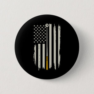 Billiard Pool Player Billiards Table Usa Us Americ 6 Cm Round Badge