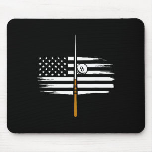 Billiard Pool Player Billiards Table Usa Us Americ Mouse Pad