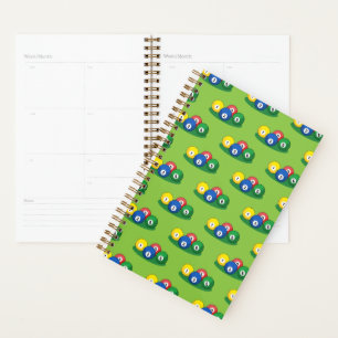 Billiard Pool Snooker Balls Pattern Planner