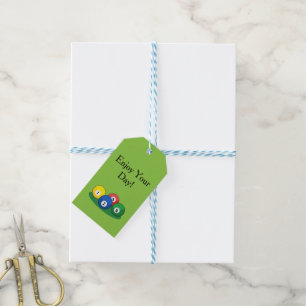 Billiard Pool Snooker Balls Personalise Gift Tags