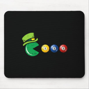 Billiard Pool St Patricks Day Retro Game Mouse Pad