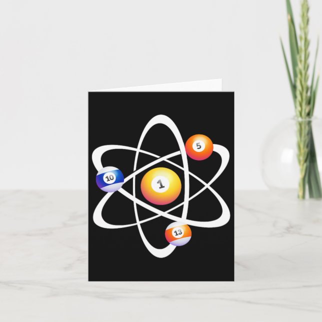 Billiard Pool Table Games Sticks Snooker Pool Bill Card (Front)