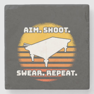Billiard Retro Vintage Stone Coaster