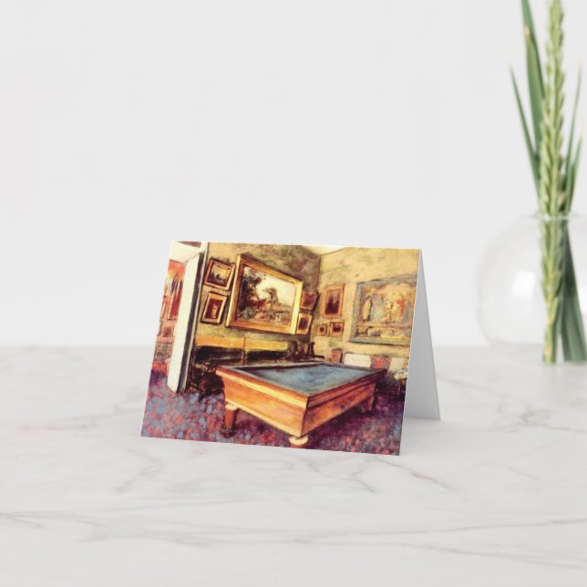 Billiard Room by Degas Notecard (Front)