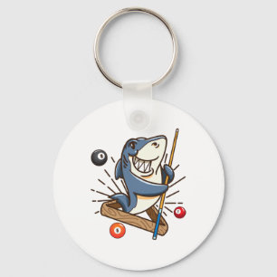 Billiard Shark Hustler Pool Shirts Girls Snooker G Key Ring