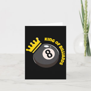Billiard Snooker Lovers I King Of Billiards Card