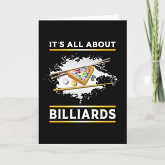 Billiard Snooker Pool Billiards 8 Ball Funny Gift Card